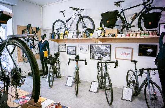 Interieur boutique velo TEMPO